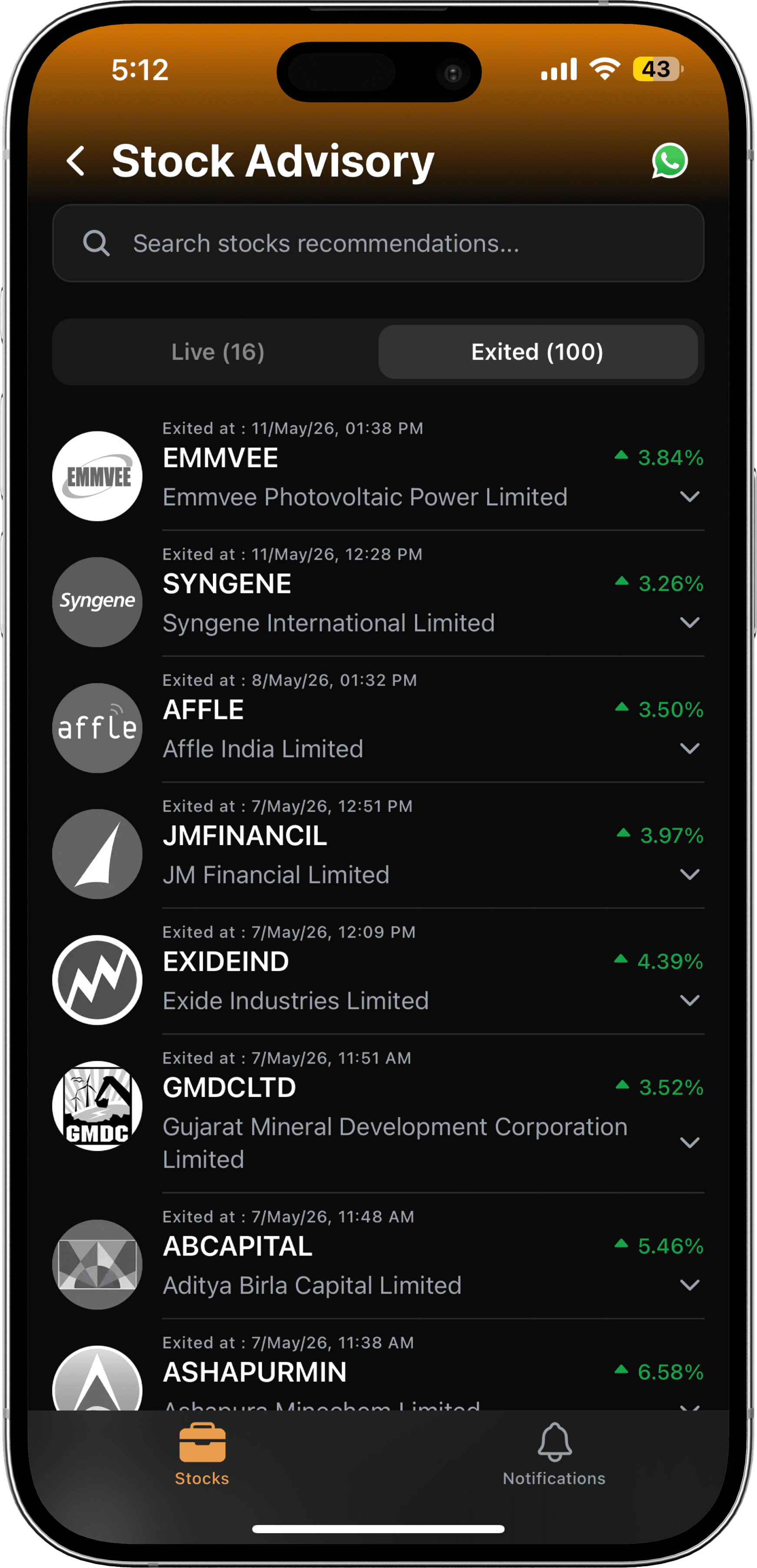 Portfolio Tracking